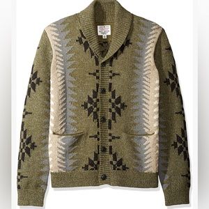 Lucky Brand southwest print shawl cardigan